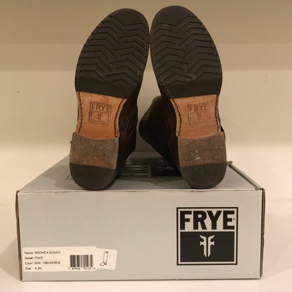 Frye Veronica Slouch boots in Dark Brown size 6.5 - Picture 5 of 5